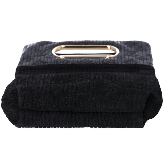 Louis Vuitton Afterdark Monogram Motard Handbag M95742 Noir Suede - Picture 5 of 6